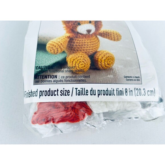 Loops & Threads Lil Crochet Friend Kit ~ Lion~ Intermediate Level - Read - Picture 3 of 10